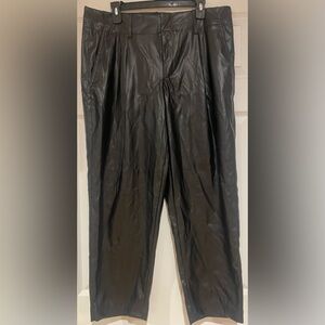 A New Day Black Faux Leather Pants NWT size 14